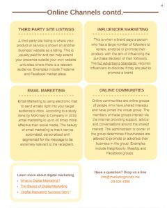 marketing strategy, marketing channels, online marketing channels,
