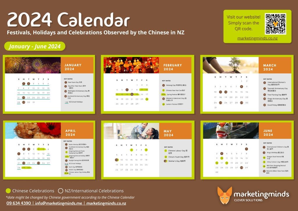 Marketing to the Chinese in NZ: 2024 Calendar 1